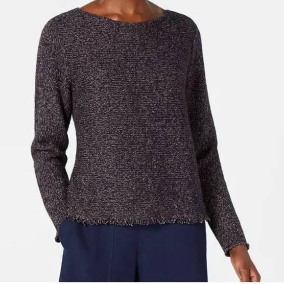 Eileen fisher tweed sweater size medium - Picture 4 of 5